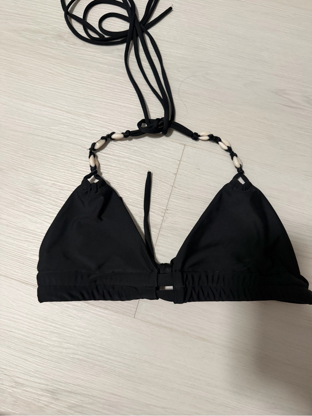 Black Women’s Triangle Bikini Top - Unbranded